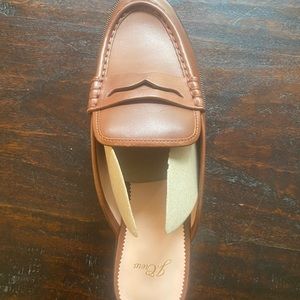 Brand new J Crew Leather Tab Loafter